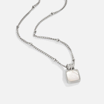 Collana con pendente in conchiglia bianca Silver Lucia