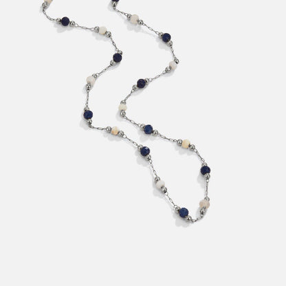 Collana in Pietre Bead di Argento Lulu Midnight