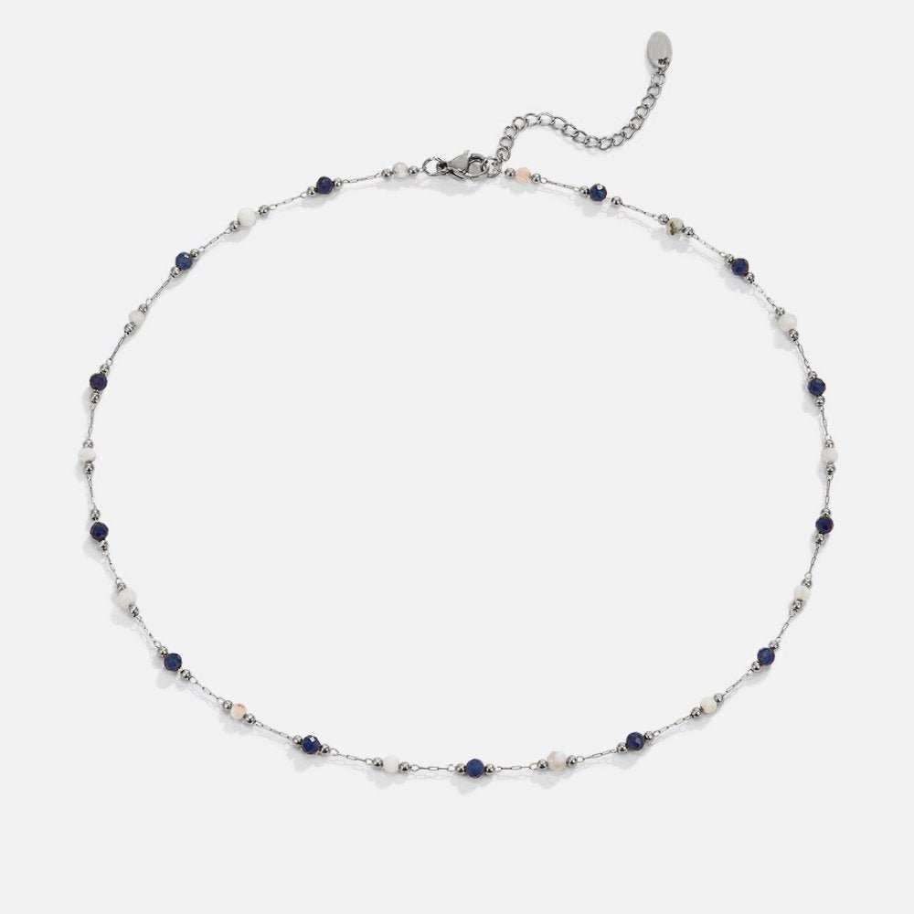 Collana in Pietre Bead di Argento Lulu Midnight
