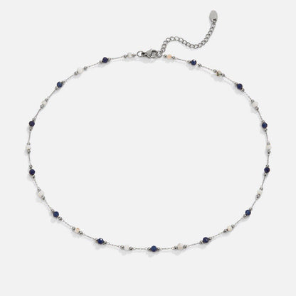 Collana in Pietre Bead di Argento Lulu Midnight