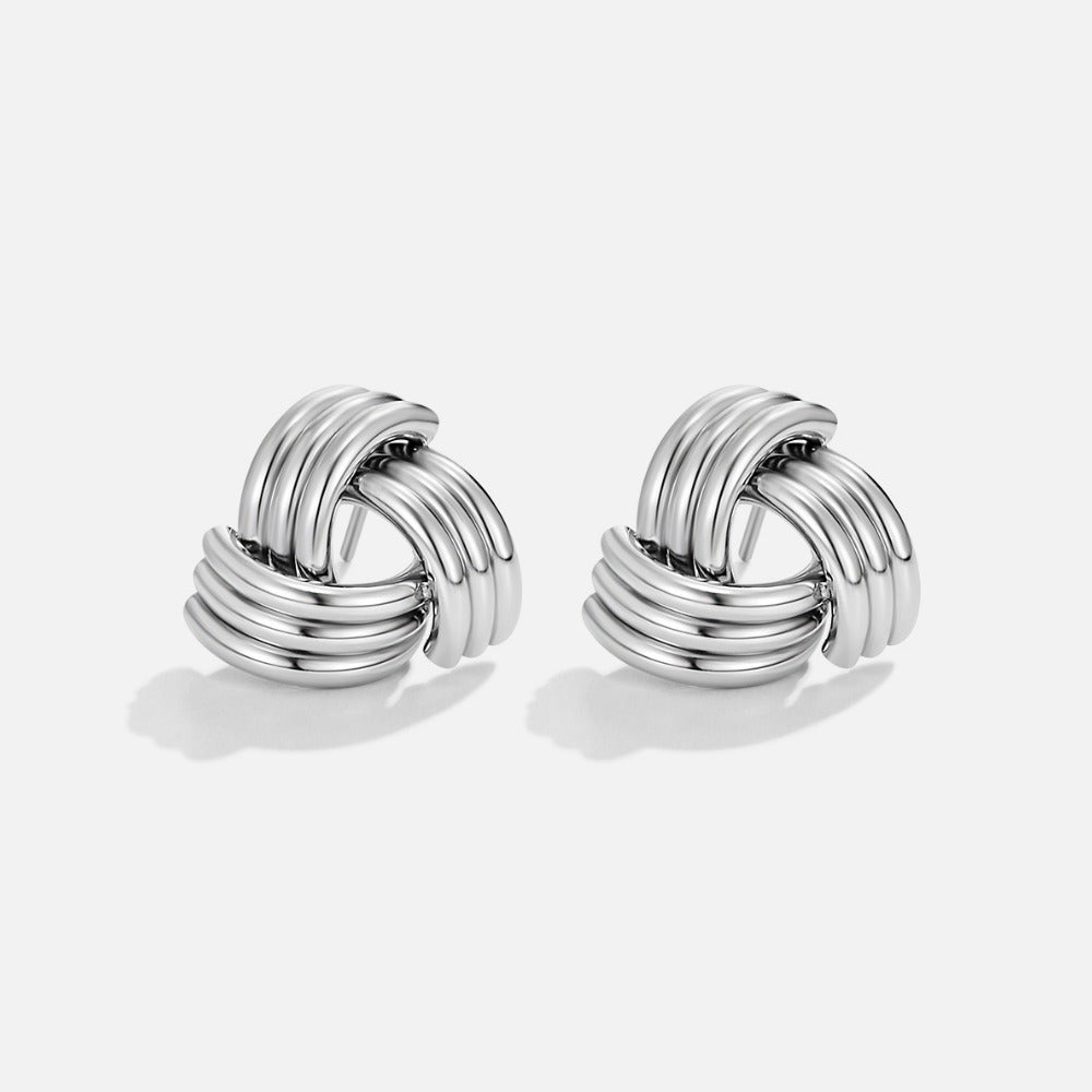 Orecchini a perno Maxi Twist Argento
