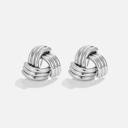 Orecchini a perno Maxi Twist Argento
