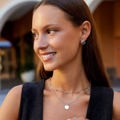 Orecchini a perno Maxi Twist Argento