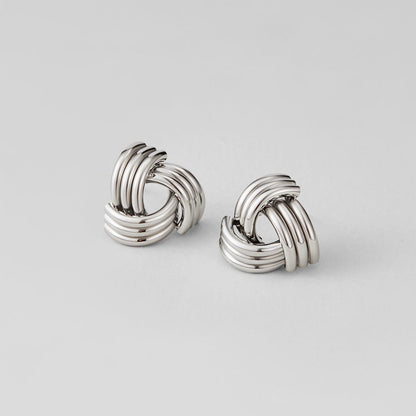 Orecchini a perno Maxi Twist Argento