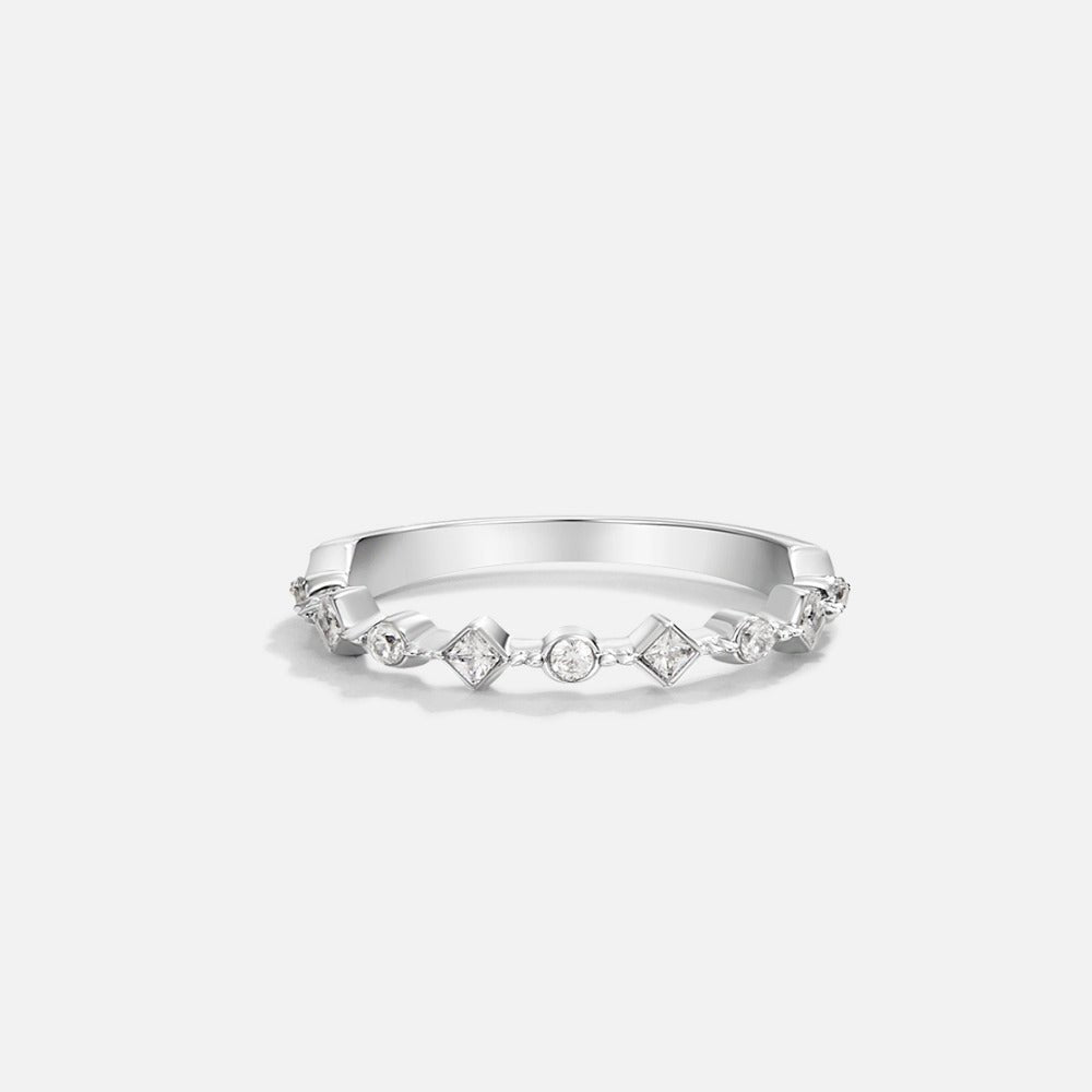 Anello in Cristallo Milana Argento