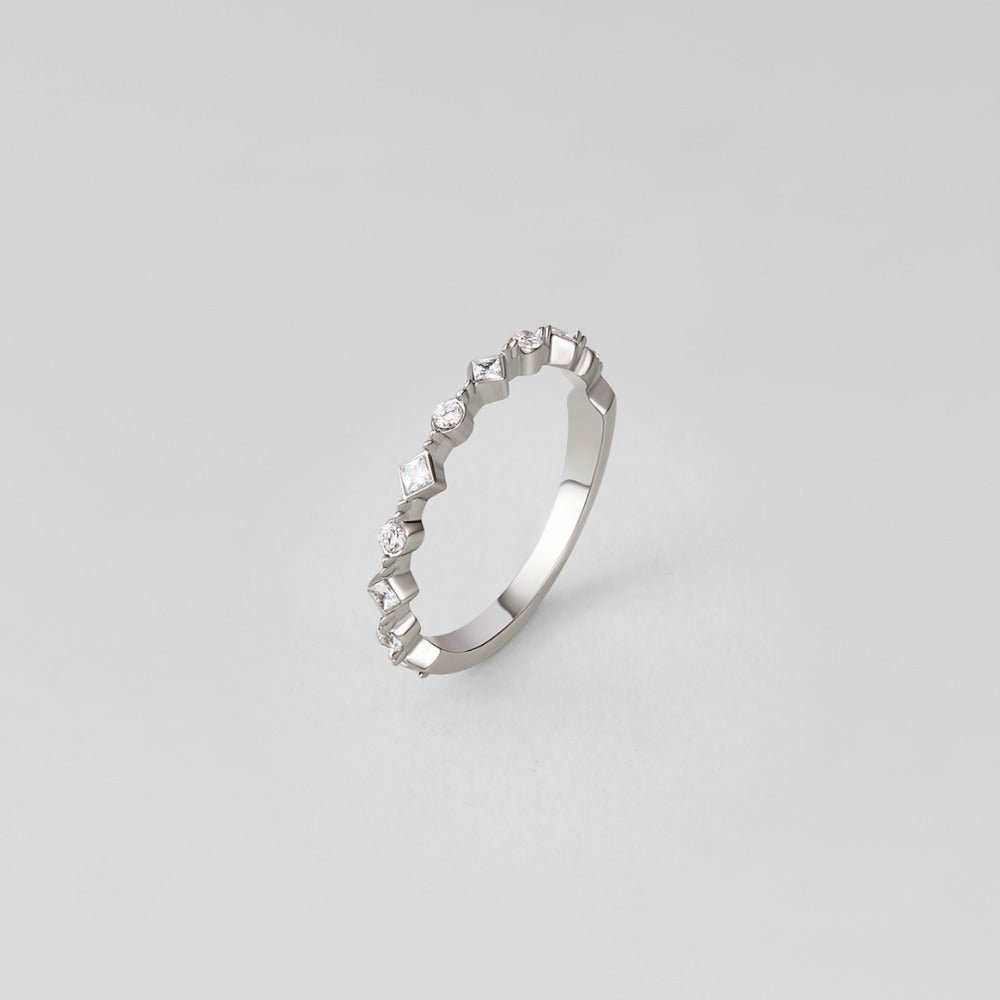 Anello in Cristallo Milana Argento