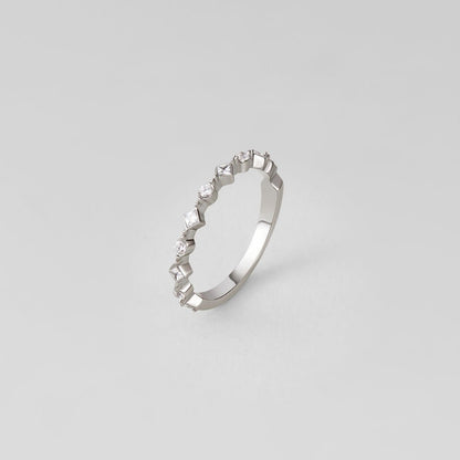 Anello in Cristallo Milana Argento