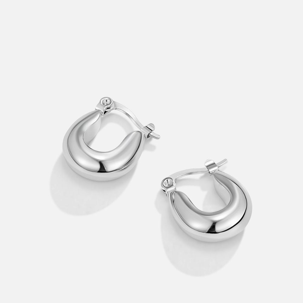 Orecchini a cerchio Silver Serenity