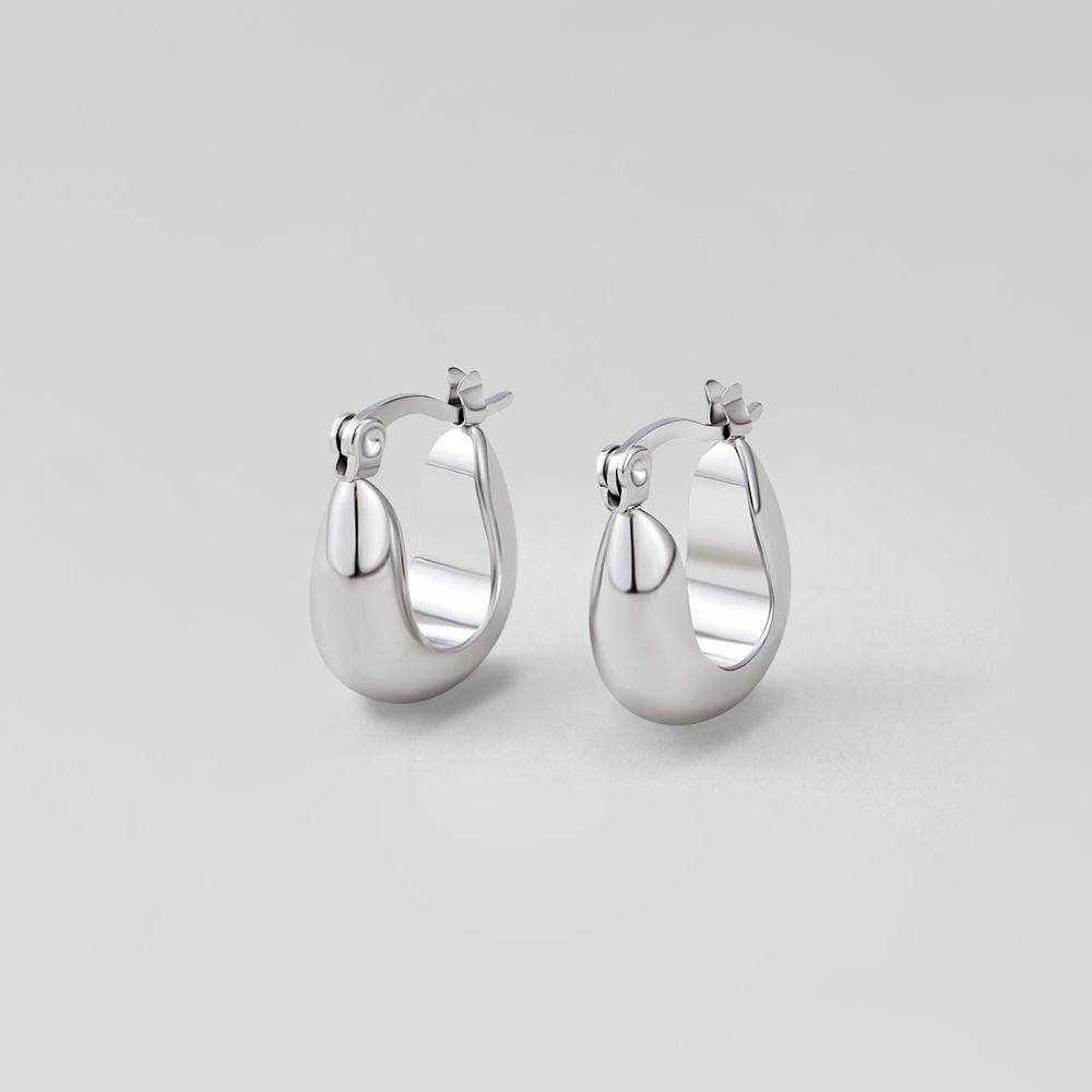 Orecchini a cerchio Silver Serenity