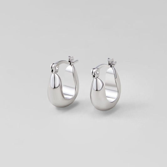 Orecchini a cerchio Silver Serenity