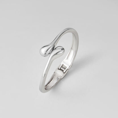 Bracciale a goccia d'argento