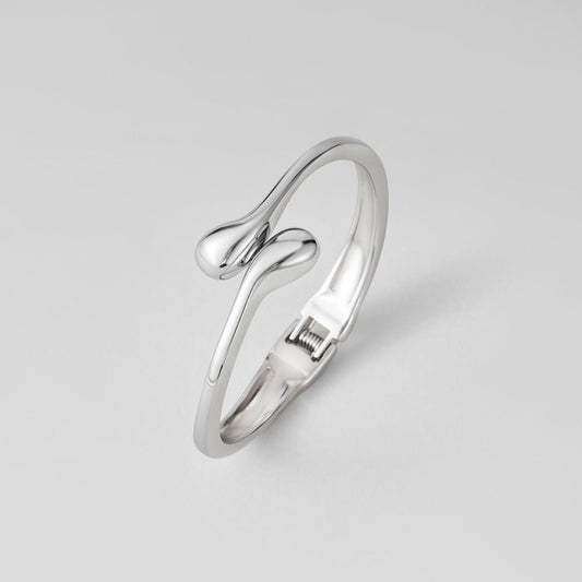 Bracciale a goccia d'argento
