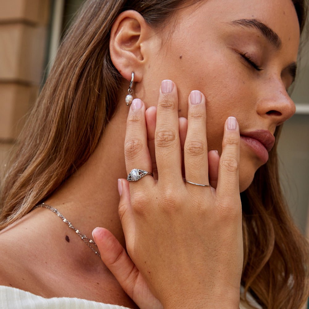 Anello in Perla Vintage Argento