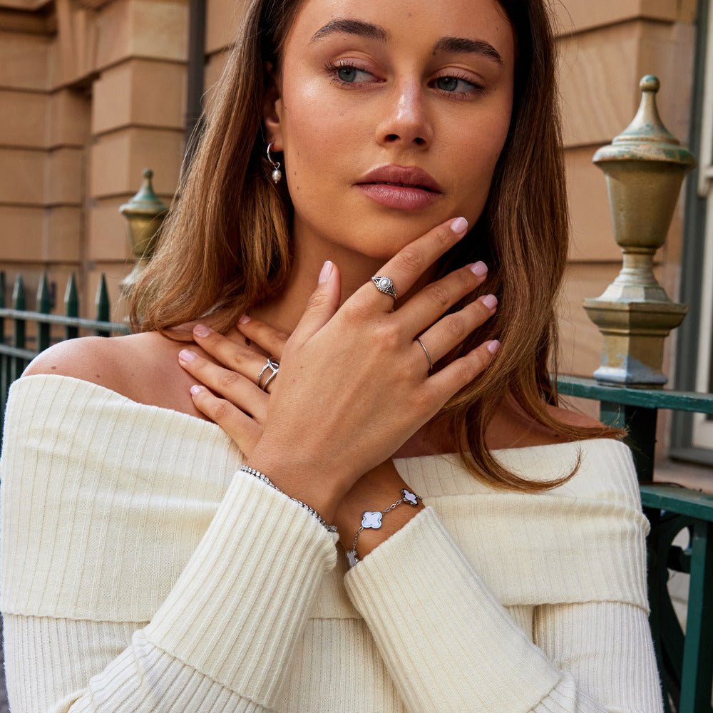 Anello in Perla Vintage Argento