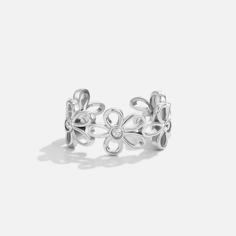 Anello Infinito Silver Wildflower