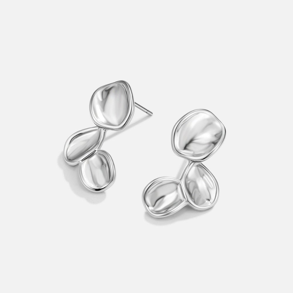 Orecchini a Goccia in Petali d'Argento Tori