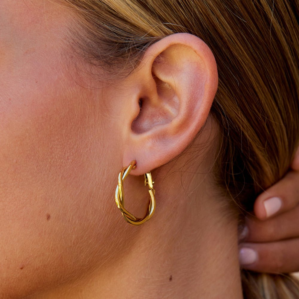 Orecchini a cerchio Twisted Celine