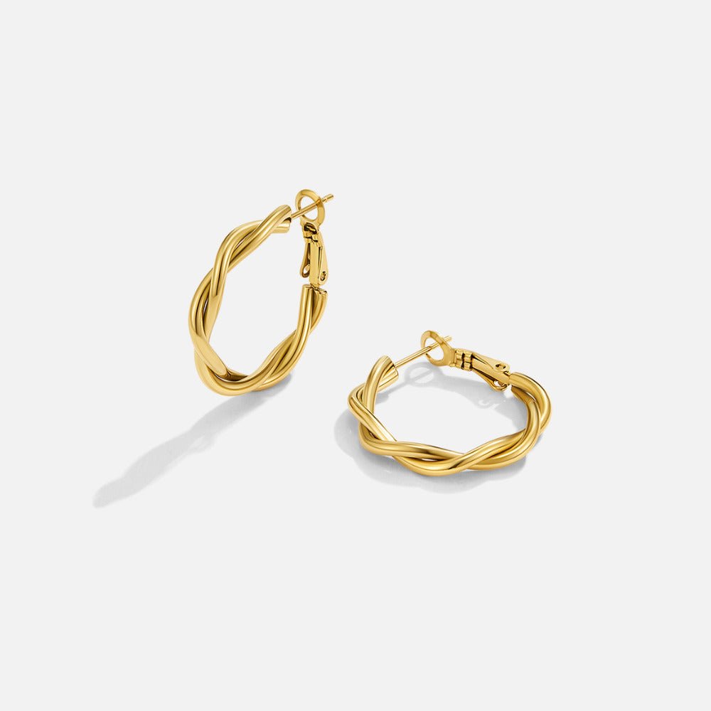 Orecchini a cerchio Twisted Celine