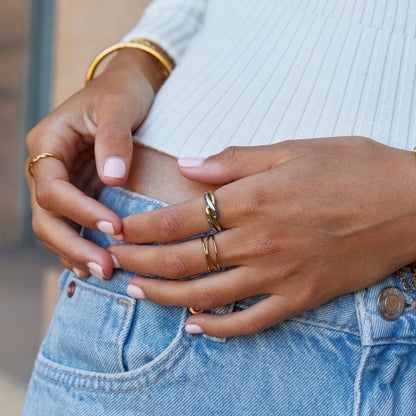 Anello Twisted Ella Bicolore