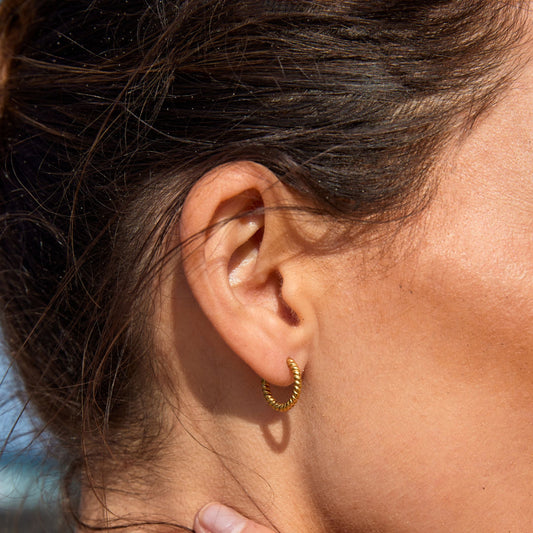 Orecchini a Cerchio Twist