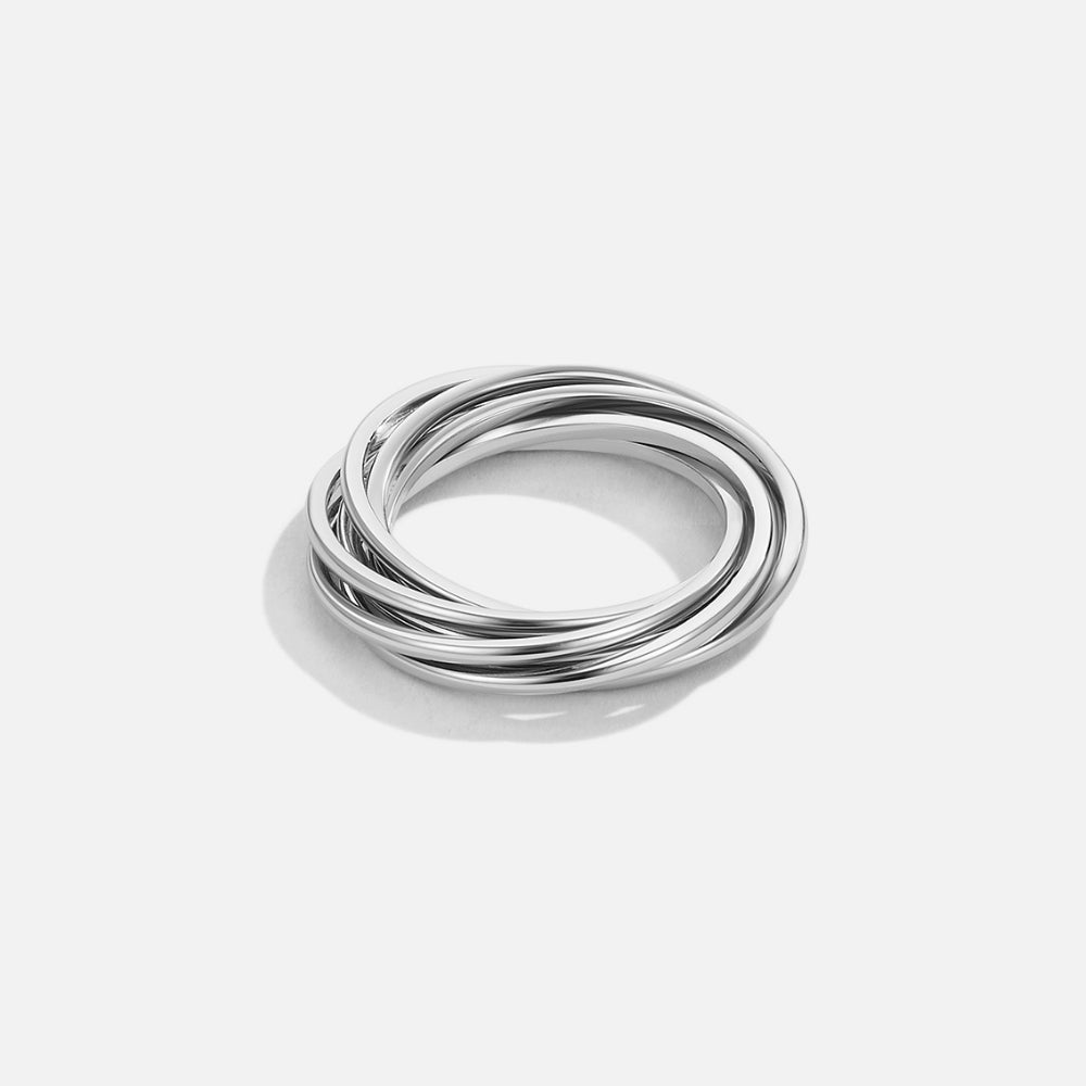 Anello Twisted Mia in Argento