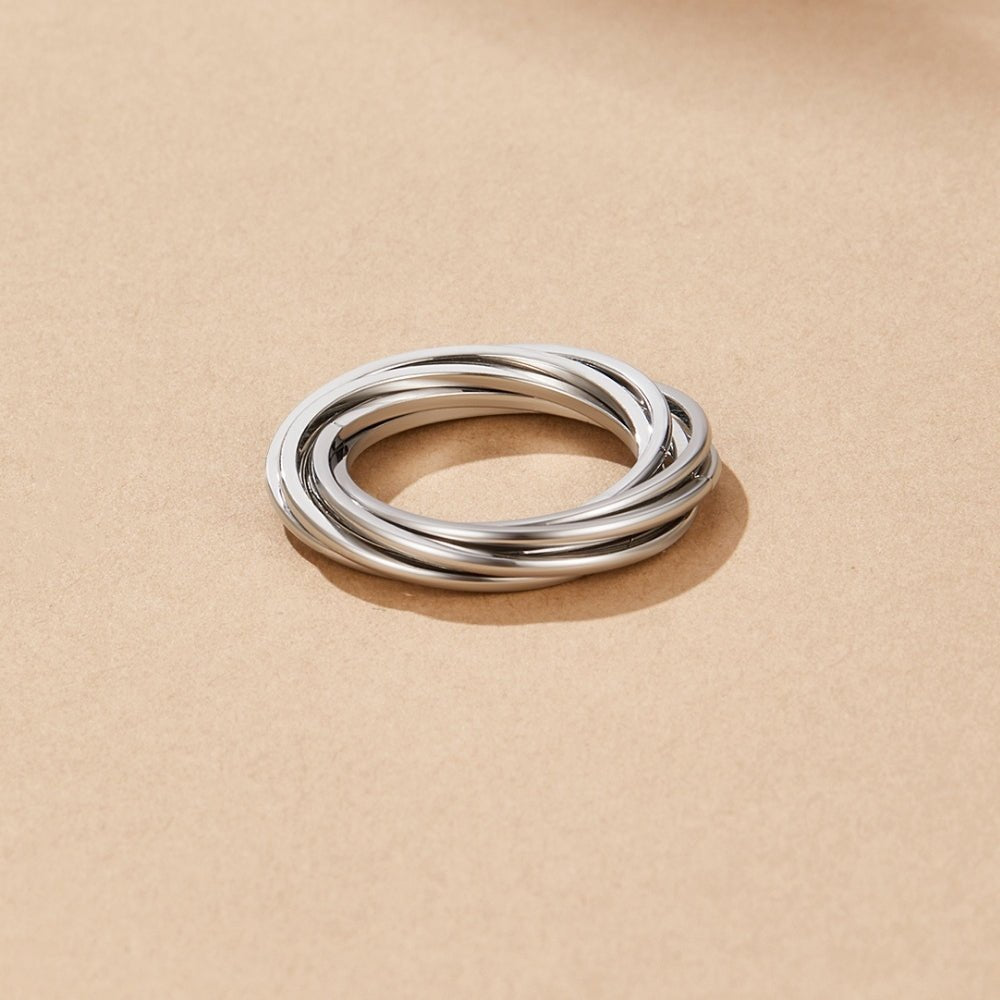 Anello Twisted Mia in Argento