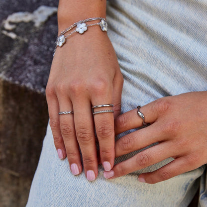 Anello in Argento Twisted Tyra