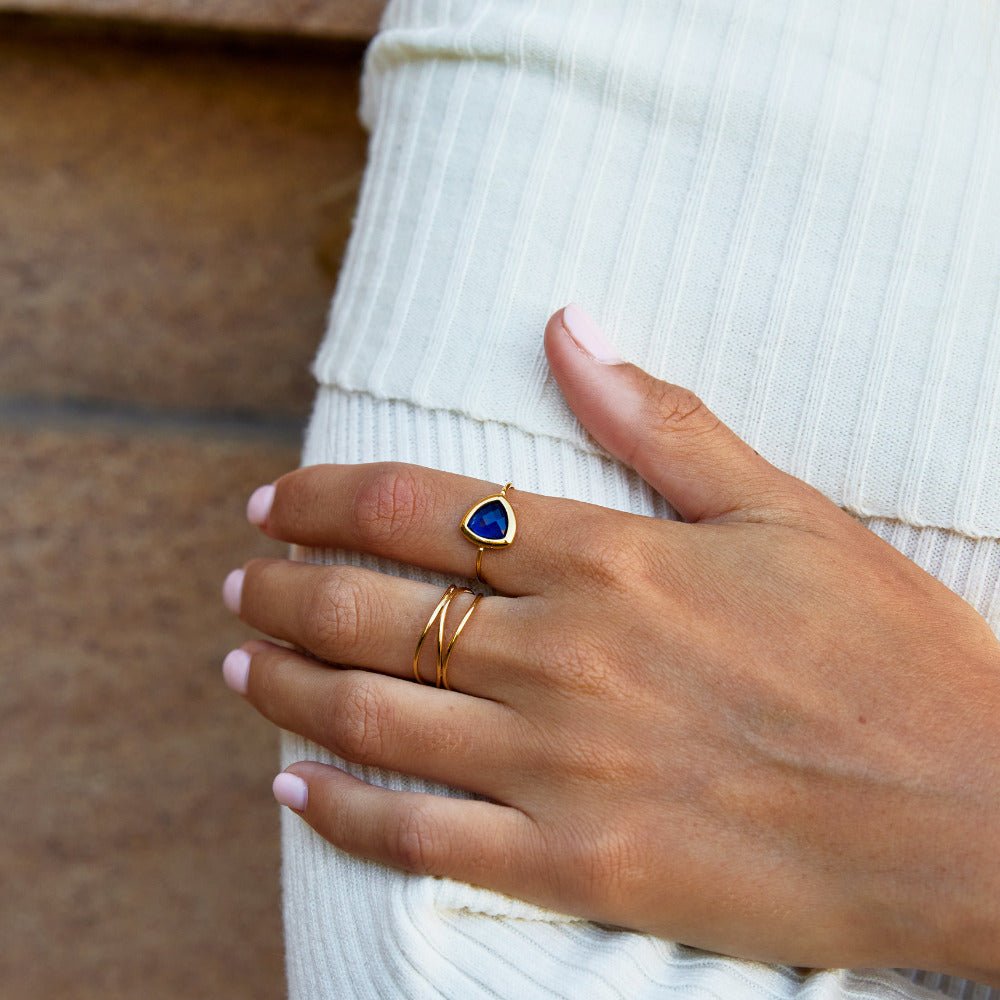 Anello Via Sapphire Blue