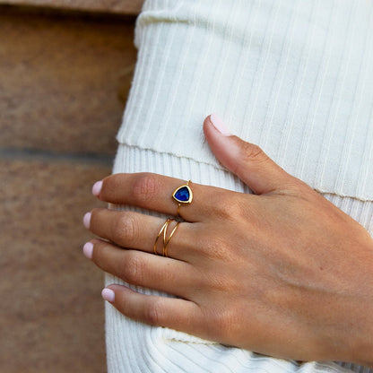 Anello Via Sapphire Blue