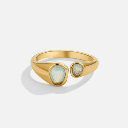 Anello Avvolgente Vintage in Acquamarina