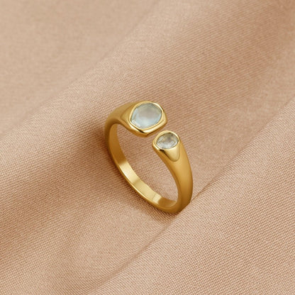 Anello Avvolgente Vintage in Acquamarina