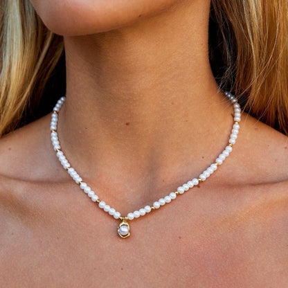 Collana Vintage con Perla Dorata