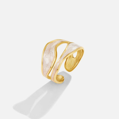 Anello Wave Sahara Gold