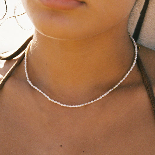 Collana Choker con Piccole Perle