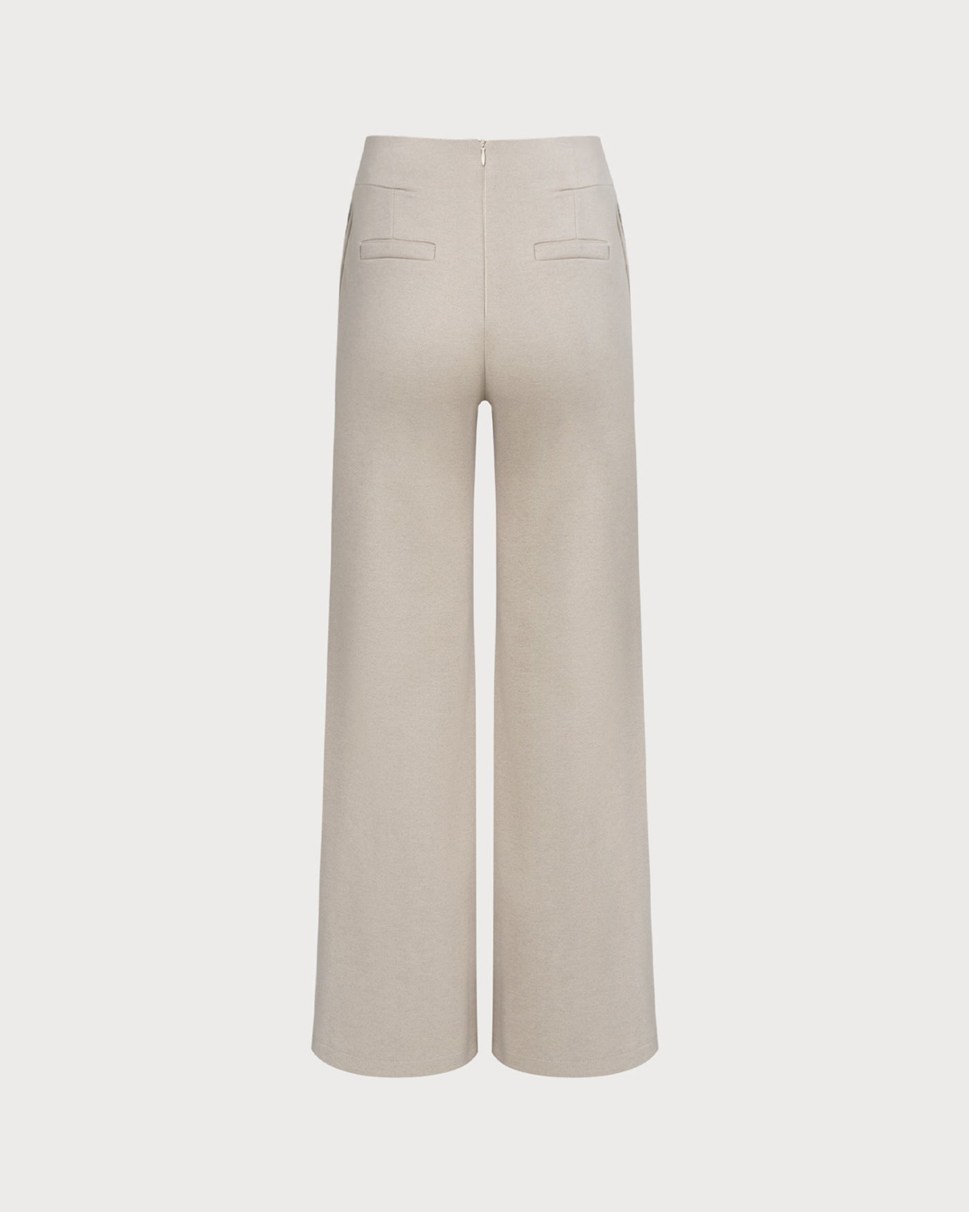 Pantaloni Casual a Vita Naturale Beige