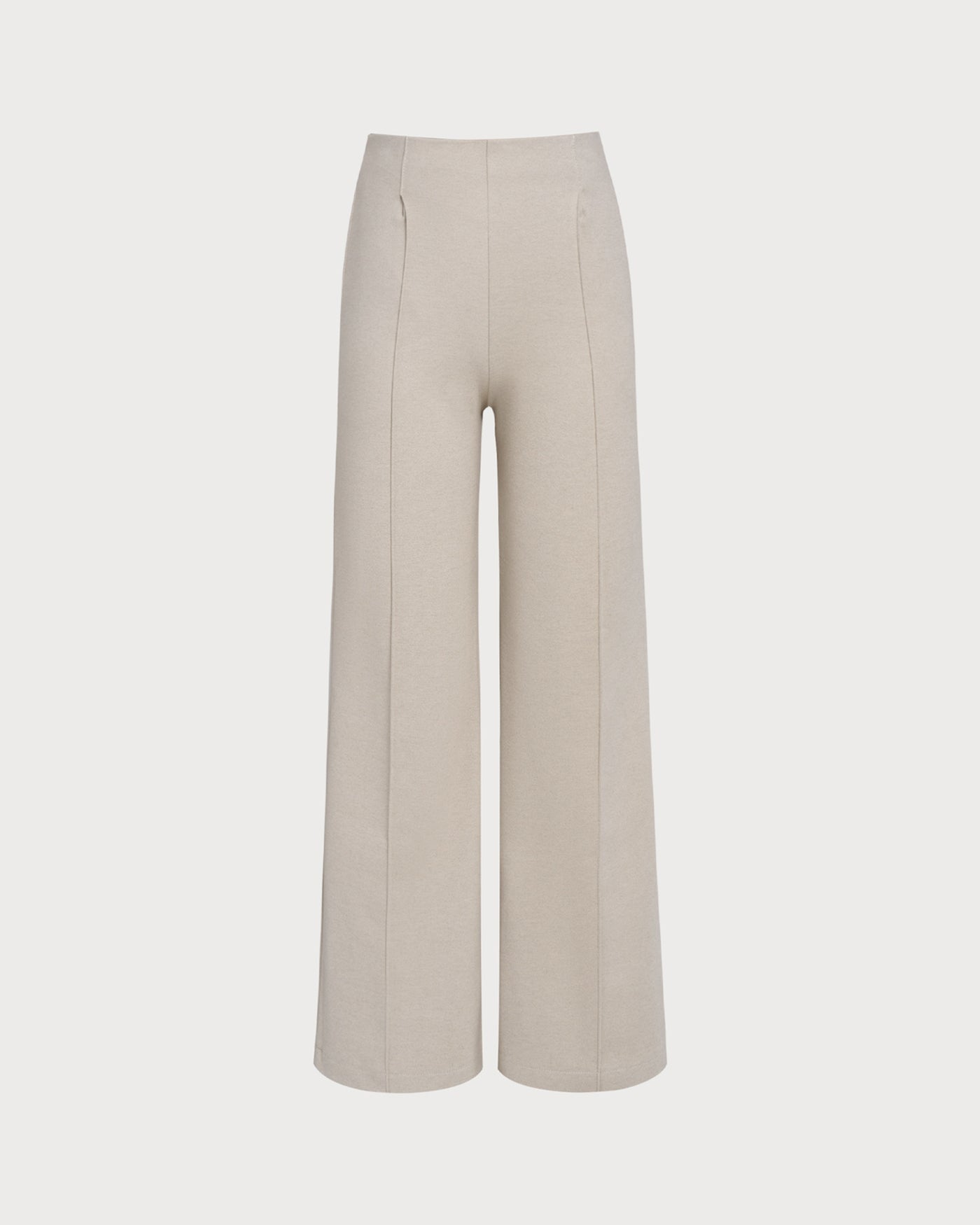 Pantaloni Casual a Vita Naturale Beige