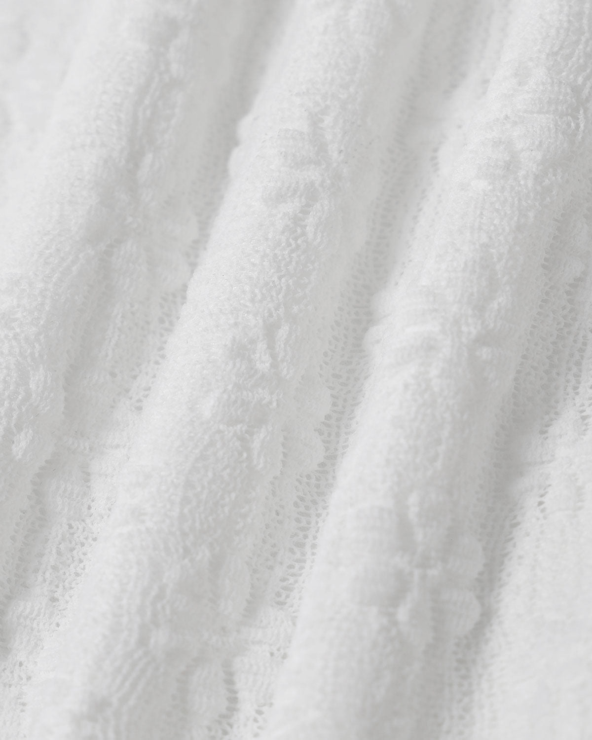 Gonna Midi Sirena Jacquard Bianca