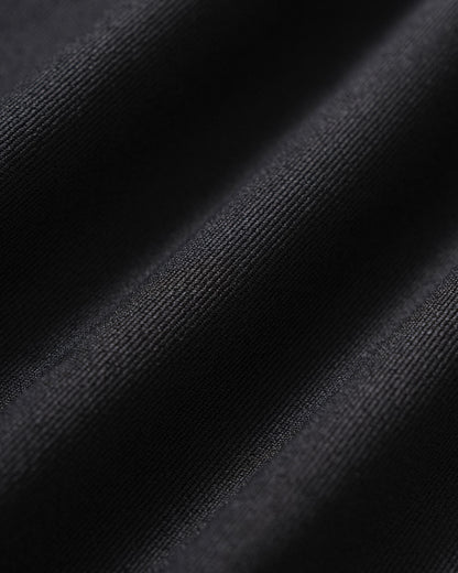 Pantaloni Neri Dritti con Cintura