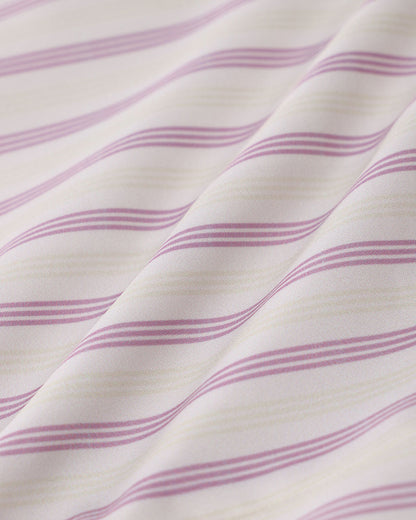 Pantaloni Corti a Righe Rosa