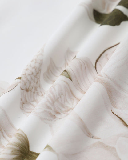 Gonna Midi Bianca a Fiori