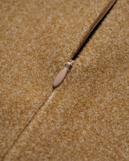 Gonna Mini A-Line in Caramello a Vita Naturale